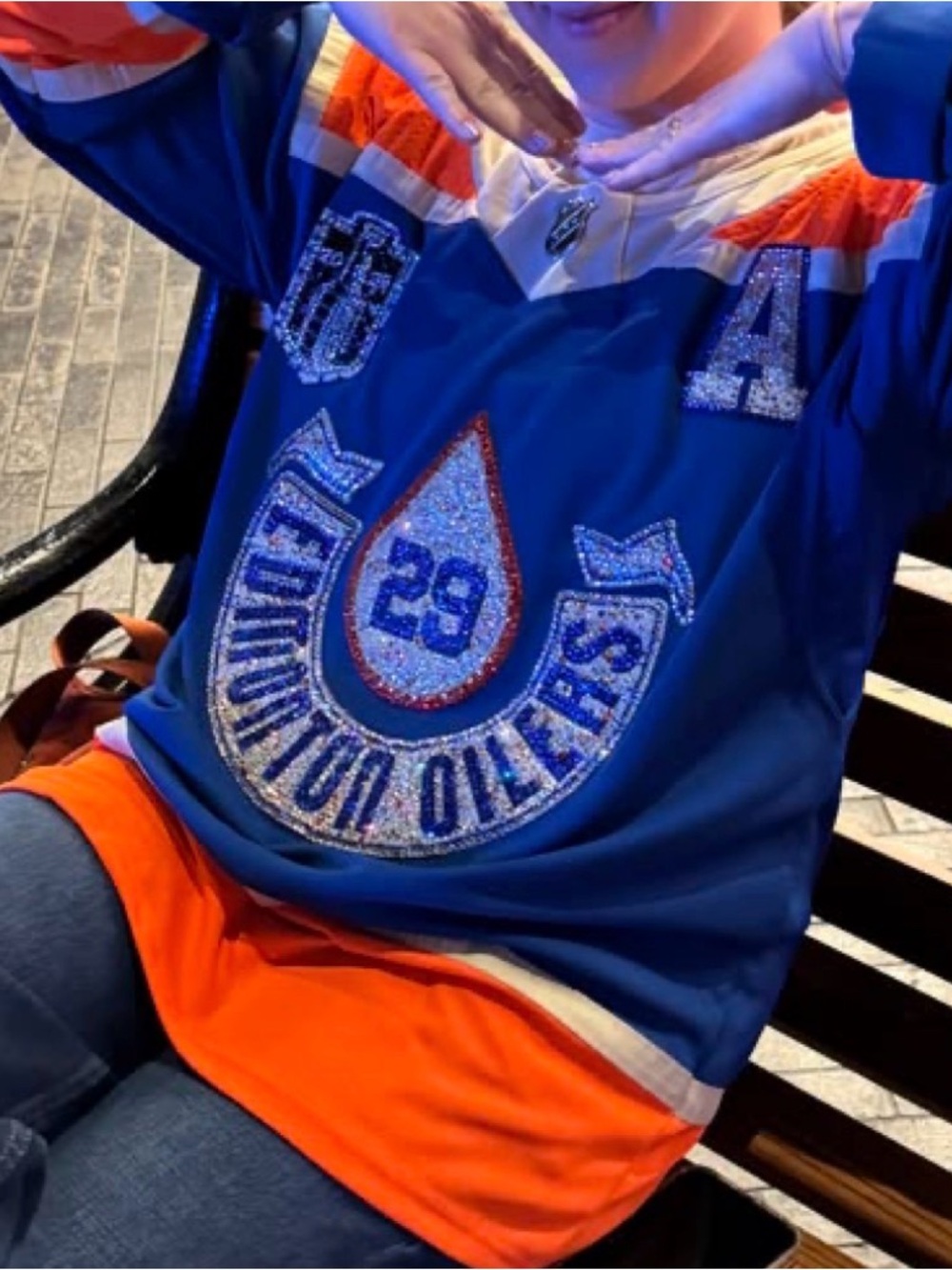 Custom Bedazzled NHL Jerseys - Rhinestones- Any Team - Any Colours - Shine